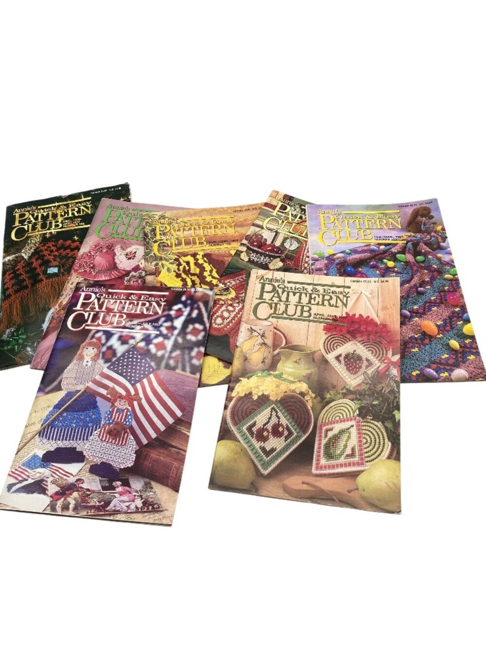 Vintage Annie's Pattern Club Magazine Lot, Quick and Easy Crafting Fun, 1990s